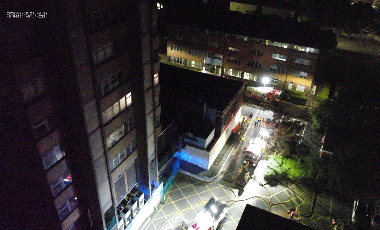  Aerial view  live feed from the drone